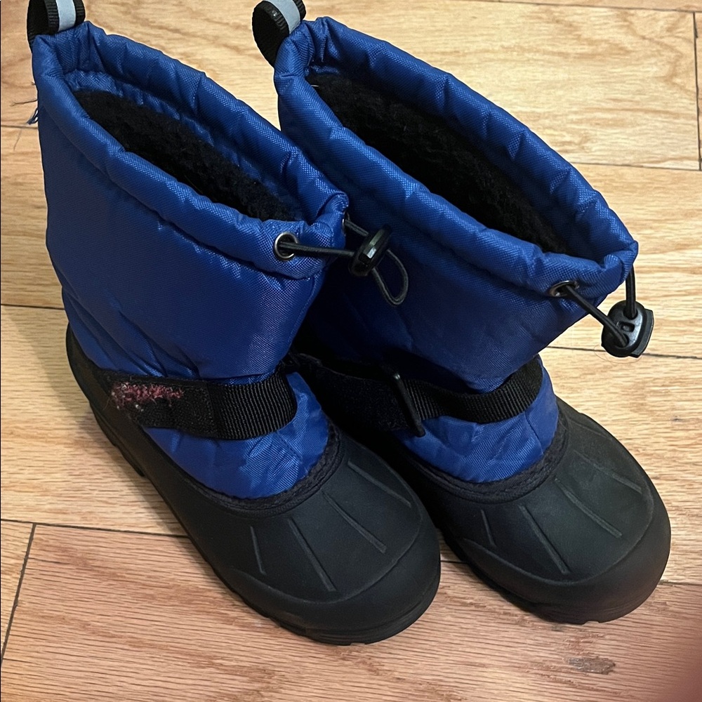 Blue and Black Winter Boots